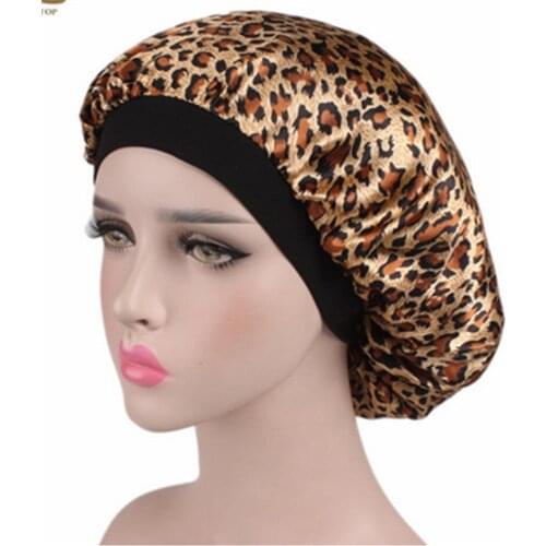 2020 Women Hair Care Night Sleep Hats Satin Flower Bonnet Cap Beanies Silk Caps Head Wrap Ladies Skullies Fashion New Hot Sale