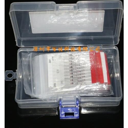 300pcs Boxed 30 kinds × 10 pcs 1/2W 0.5W (2v-39v) zener diode combination sets