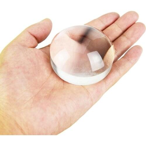 3X Optical Convex Lens Circle Domed Paperweight Magnifying Glasses Desktop Spherical Optical Magnifier