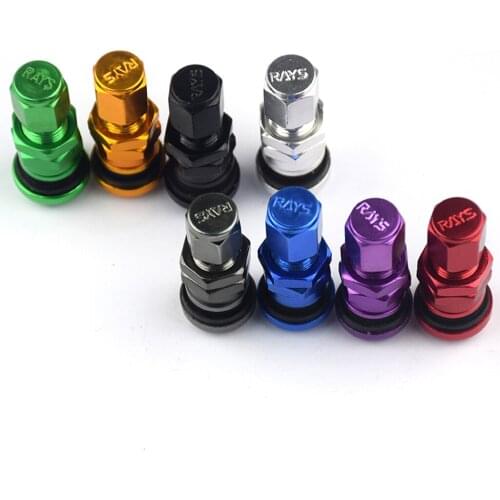 4 X Universal Car Wheel Tire Air Valve Stems Caps Dust Cover Golden