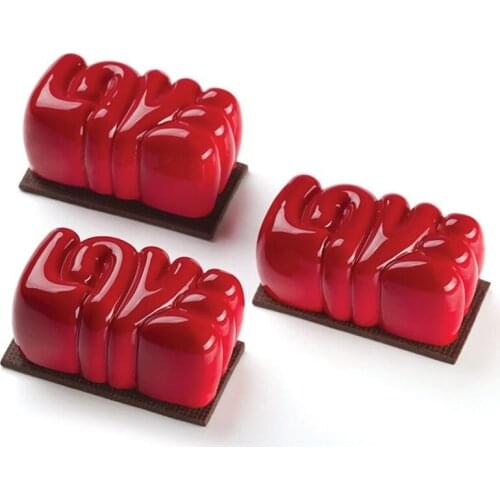 6-Holes Love Shaped Cake Pan Mold French Dessert Wedding Valentine Mousse Mould Diy Cake Decorating Tools Pastry Mould Tools