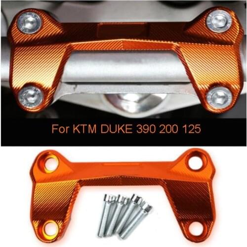 DUKE 390 motorcycle CNC Aluminum Handlebar Risers Top Cover Clamp fit for KTM DUKE 390 200 125
