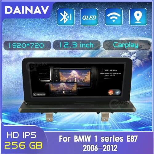 Android 11.0 12.3 Inch 256G Car Radio For BMW 1 series E87 2006-2012 System GPS Navigation Multimedia Player Stereo