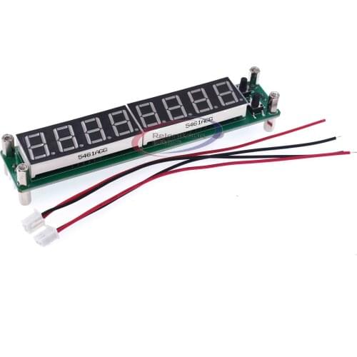 Green 0.1 to 60MHz 20MHz to 2400MHZ 2.4GHz RF Signal Frequency Counter Cymometer Tester 0.56 inch 8 LED Digital