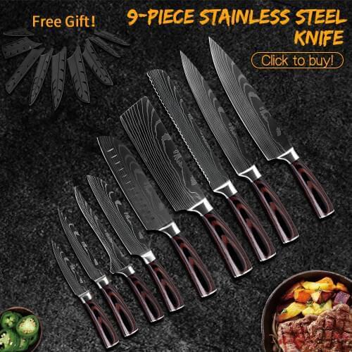 Damask Japanese Knife Sets