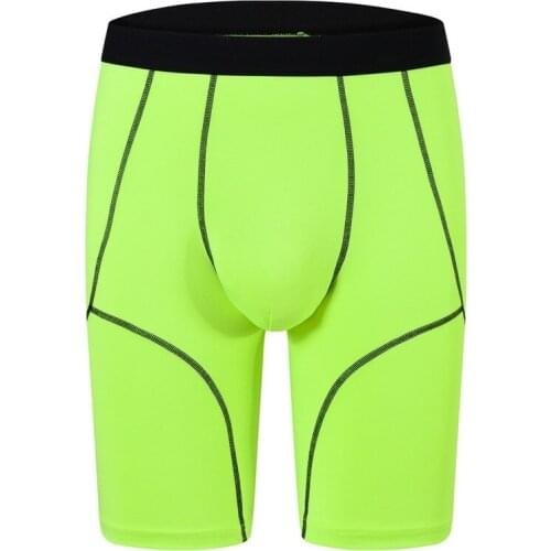 Men Long Boxer Shorts Sexy Bugle Pouch Underwear Sports Fitness Running Workout Undepants Boxersshorts Cueca Trunks Plus Size