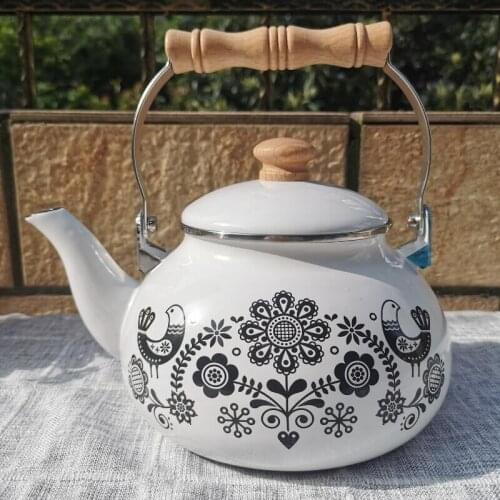 Enamel 2.4L Turkish teapot enamel cold kettle enamel kettle hot kettle
