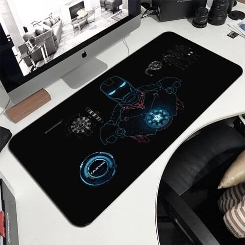 MRGLZY Iron Man Jarvis Gaming Mouse Pad Carpet Laptop Accessories Best Seller Mouse Pads Gamer Accessories Mousepad Desk Mat