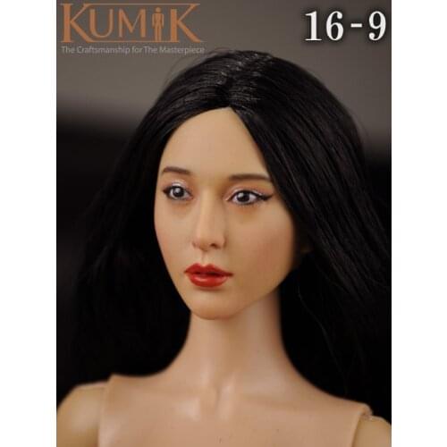 KUMIK 16-9 1:6 Scale female Figure accessories head shape carved for 12" Action figure doll,not include clothes;body and other