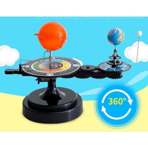 Solar System Model Diy Globe Earth Sun Moon Orbital Planetarium Educational For Kid Teaching Aids Astronomy Science Kit Teaching