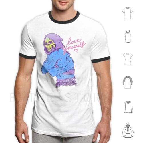 Skeletor-Love Yourself T Shirt Men Cotton 6xl 83 Heman Skeletor He Man Masters Universe Hemanrockroll Love Love Your Self