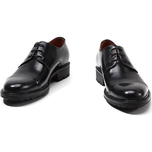 BRAND OXFORD SHOES FOR MENS OFFICE WEDDING SHOES LACE UP Derby shoes POINTED TOE FORMAL SHOES MEN LEATHER