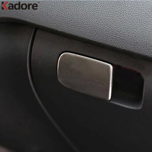 Stainless Steel Car Interior Glove Box Door Handle Cover Trim Sticker For Volkswagen Golf 7 2013 2014 2015 2016 2017 2018
