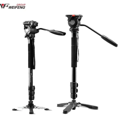WeiFeng 3958M / 3978M Upgrade Tripod Photographic Monopod SLR Camera PTZ Monopod Portable Support Tripod 360 panoramic shooting
