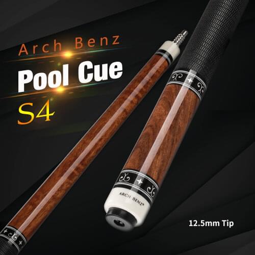 Original Arch Benz S4 Billiard Pool Cue 12.5mm Tip Professional Maple Shaft American 10 Teeth Joint Handmade Billiards Play Cue