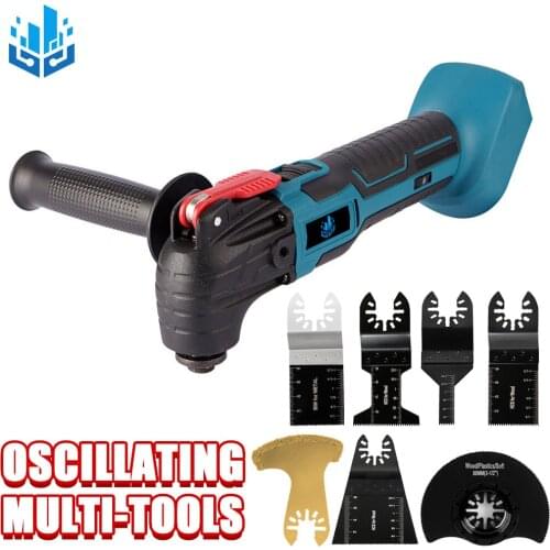 18V Oscillating Multi-Tools Cordless Multifunction Tool Electric Home Decoration Trimmer Woodworking Cutting Tool Metal Polisher