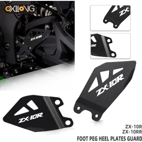 Motorcycle Foot Peg Footrest Heel Plates Guard Protector for KAWASAKI ZX-10R NINJA 2012 2013 2014 2015 2016 2017 2018 2019 2020