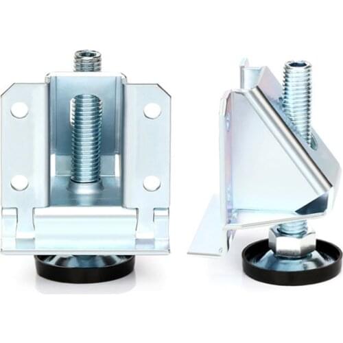 4PCS Carbon Steel Adjustable Foot Legs Levelers Heavy Duty Leveling Glides Feet Legs For Cabinets Furniture Hardware Accessories