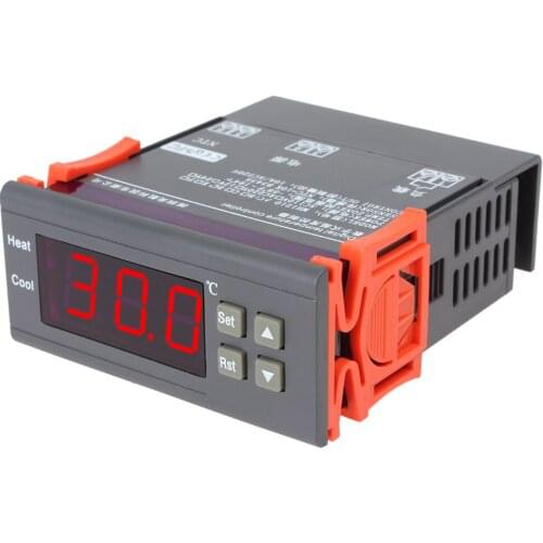 Mini DC12V 10A LCD Digital Display Temperature Controller Thermostat with Relay Warning for Freezer Water tanks Refrigerator