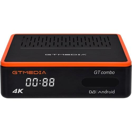 GTMedia GT COMBO Android 9.0 TV BOX DVB Satellite Receiver 2GB RAM 16GB ROM BT4.1 Remote Control Smart TV Box HD 4K Latest Model