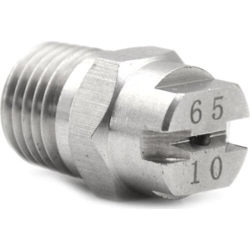 V Jet Impact Tip Stainless Steel Spray Nozzle Washing Tool Practical Flat Fan Industrial 1/4 Inch Large Angle Cleaning Specific