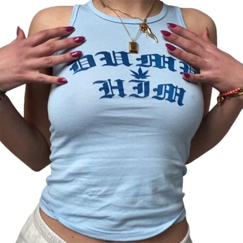 Female Vest, Summer Casual Comfortable Floral-Print Round Collar Sleeveless Tops Camisole for Women, Blue/Green/Pink, S/M/L