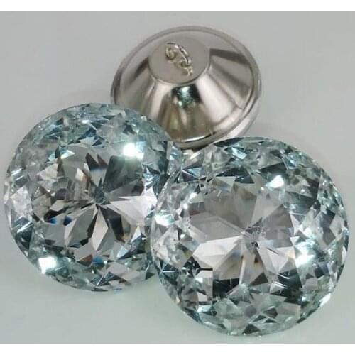 200 PCS 30 mm glass crystal button Bauhinia soft package crystal buckle sofa decorative buckle wholesale