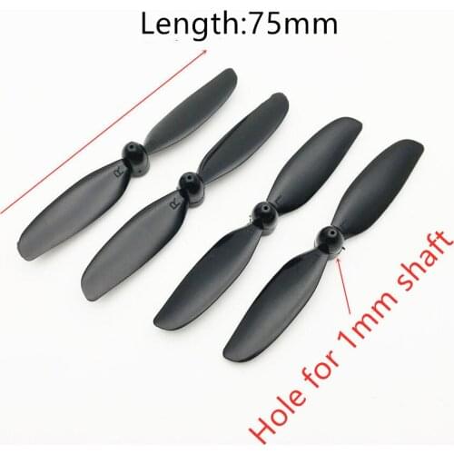 4PCS/SET 75mm 7.5cm 2-blade 1mm Hole Propeller for RC 8520 720 Drone FPV Racing Quadcopter Drone Frame Spare Parts