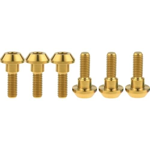 6Pcs Titanium Bolt Screw M6 X 20mm Allen Key Head Bolts for Yamaha Motorcycle Brakes