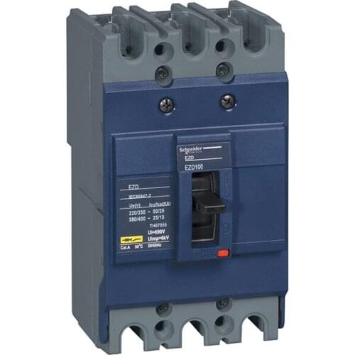 Moulded case circuit breaker EZD100E3100N EZD100E-100A 3P | 100A | 100A | 25KA
