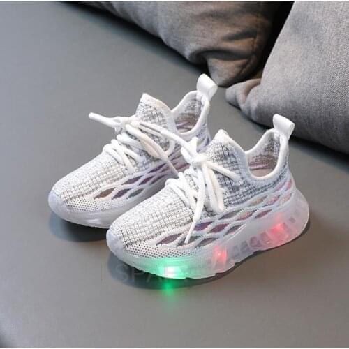 Size 21-30 Childrens Led Shoes Boys Girls Lighted Sneakers Glowing Shoes for Kid Sneakers Boys Baby Sneakers with Luminous Sole