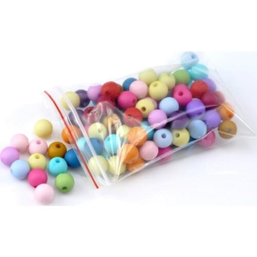 Doreen Box 300PCs Randomly Mixed Multicolor Round Acrylic Spacer Beads 8mm. For DIY Jewelry Making Accessories Findings