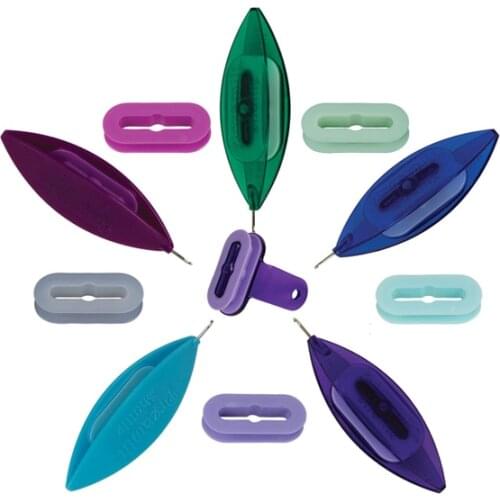 Dreamlit Shuttle lace knitting machine Tatting shuttles with steal hook bobbin holder winter for DIY Beaded tools