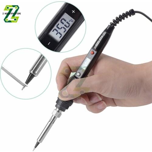 110/220V 80W Electric Soldering Iron Adjustable Temperature LCD Digital Display Rework Station Welding Repair Tools 908S
