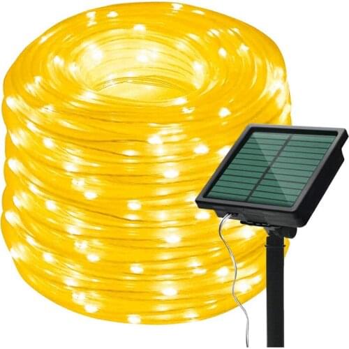 20m 200LED Waterproof Copper Wire Light LED Solar String Lamp Flexible Christmas Party Lighting Home Decoration Supplies Gift