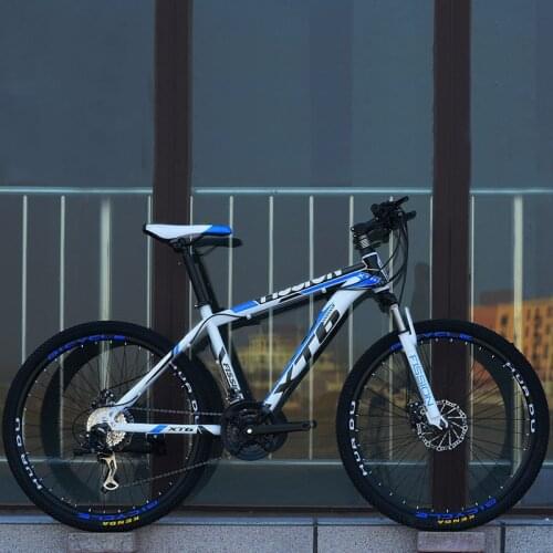24 Inch Mountain Bicycle 21 Speed Adult Variable Speed Bicycle Student Flagship Off-Road Double Disc Brake Bike