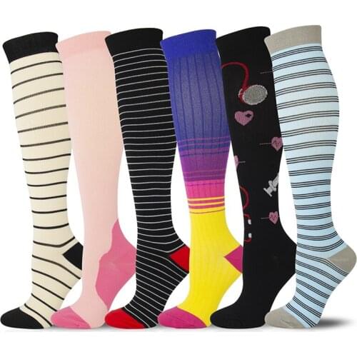 New Compression Stockings Unisex Horizontal Bar Syringe Varicose Veins Blood Circulation Outdoor Nylon Breathable Quick-Drying