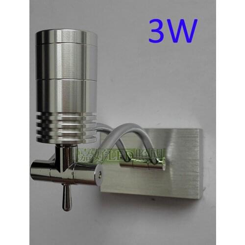 3W AC85-265V Led Lamp Wall Bedside Reading Wall Mounted Decroration