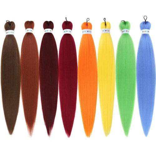 Natifah Pre-Stretched Brading Haircrochet hair Easy Jumbo Braid Kanekalon Hair extensions 26 Inch Hot Water Hair 1/3/5/6 Pcs