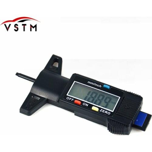Newest Digital Tyre Depth Gauge Tread Checker Motorbike Tire Tester Car Brake Shoe Wear Gauge Free Shipping