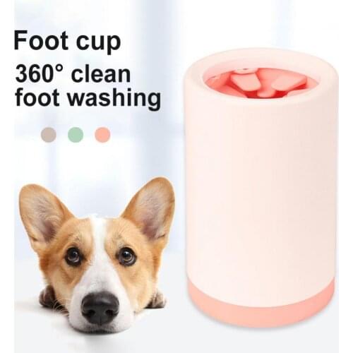 Portable Cat Dog Foot Clean Cup Pet Paw Silicone Feet Washing Cleaning Tool