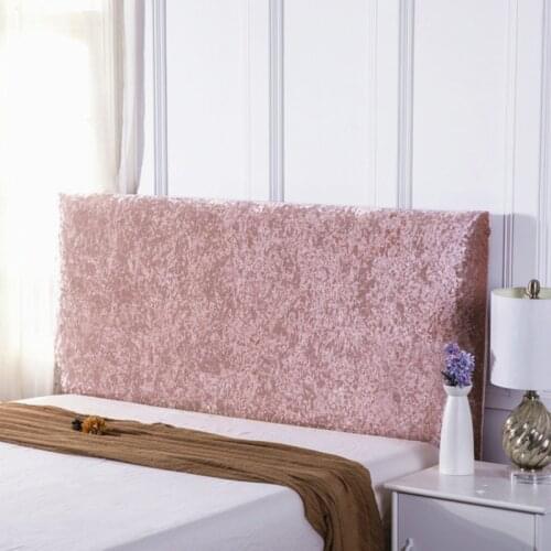Simple Suede Bed Head Cover Dust Cover European-Style Velvet Solid Color Bed Cover Full Enclosed Elastic Protective Cover