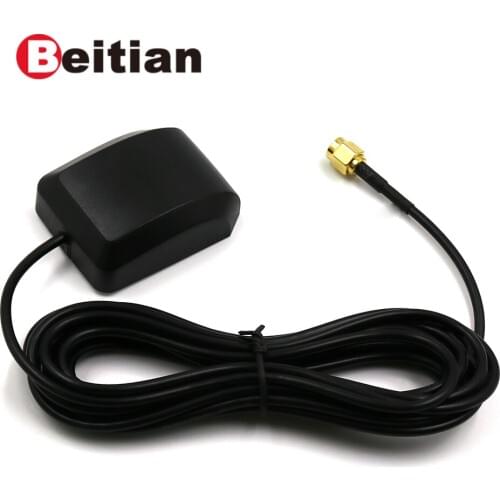 BEITIAN Straight Car DVD navigation integrated machine high gain external 2.0m SMA car GPS active antenna BS-142AJ