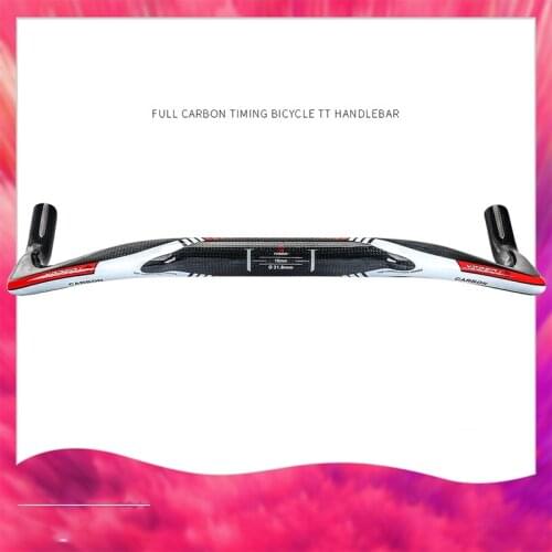 TOSEEK New Road bike TT handlebar glossy 3K full carbon fibre rest Horns handlebar carbon bicycle handlebar TT style Free ship