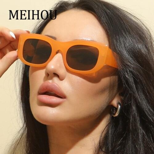 Summer Orange Sunglasses Women Fashion Big Frame Small Rectangle Sun Glasses For Female Vintage Eyewear Shades UV400