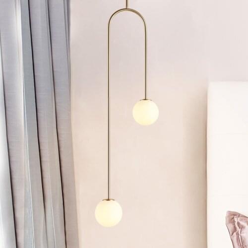 Modern Led Pendant Lights Glass Ball Hanging Lamp For Living Room Bedroom Nordic Home Decor Luminaire Suspension Black Hanglamp