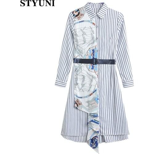 Модные платья-рубашки STYUNI China At AliExpress