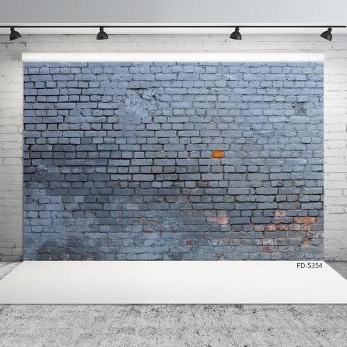 Dark Gray Brick Wall Photography Background Vinyl Cloth Backdrop for Baby Children Portrait Pets Toy Photophone Photo Studio