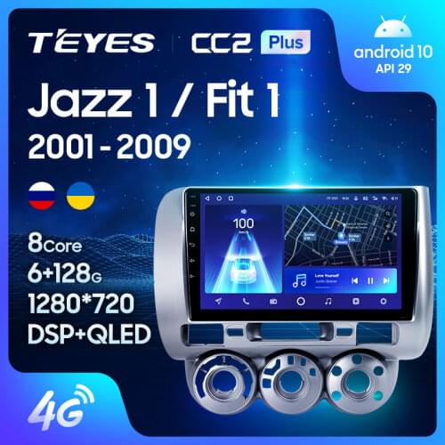 TEYES CC2L CC2 Plus For Honda Jazz 1 GD 2001 - 2008 Fit 2001 - 2009 Car Radio Multimedia Video Player Navigation No 2din 2 din