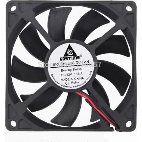 1 PCS Gdstime DC Cooling Fan 80mm x 15mm 8015 12V 2Pin for Computer Case